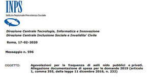 Bonus asilo nido, invio dei documenti di spesa entro il 1° aprile 2020