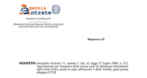 Agevolazione prima casa, acquisto entro un anno anche all'estero: istruzioni AdE
