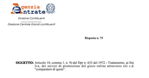 Iva servizi di promozione del gioco online, aliquota ordinaria oppure esenzione?