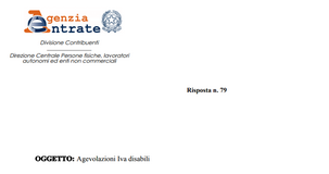 Legge 104, agevolazioni IVA auto disabili: basta avere l'accompagnamento 