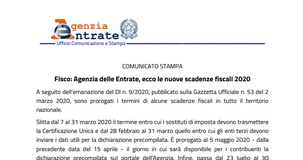 Dichiarazione dei redditi 2020, proroga scadenza solo per il 730 precompilato?