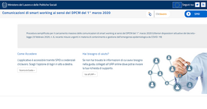 Coronavirus e smart working, Cliclavoro attiva l'invio massivo dei dati