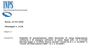 Coronavirus, cassa integrazione ordinaria e assegno INPS: domanda e istruzioni