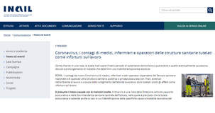 Coronavirus, prestazioni INAIL per il contagio sul lavoro: è come un infortunio