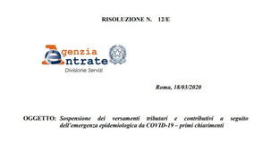 Coronavirus, proroga scadenze fiscali: chiarimenti dell'Agenzia delle Entrate