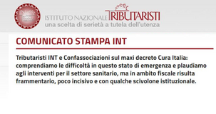 Decreto Cura Italia, l'INT: no al click day per il bonus di 600 euro alle partite IVA