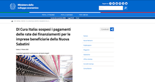 Sospensione rate finanziamenti fino al 30 settembre, anche per la Nuova Sabatini