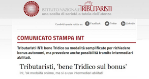 PIN INPS semplificato e bonus 600 euro: ok dell'INT, ma serve coinvolgere gli intermediari