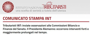 INT su DL Cura Italia: via libera a compensazioni crediti e stop a sanzioni