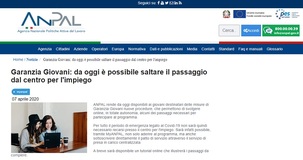 Garanzia giovani, iscrizione su My Anpal senza Centro per l'impiego