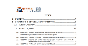 Proroga versamenti e calcolo della riduzione del fatturato