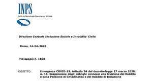 Variazioni Isee reddito di cittadinanza, comunicazioni sospese fino al 1° giugno