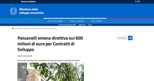 Contratti di sviluppo, nuove risorse: priorità al settore sanitario e biomedicale