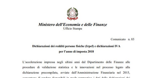Tassazione Irpef, i dati MEF sul modello 730 del 2018: 21 milioni di dichiarazioni