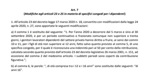 Bonus baby sitter, congedo straordinario e permessi 104: le novità del decreto economia