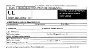 Attivazione oggetto sociale: modulo S5