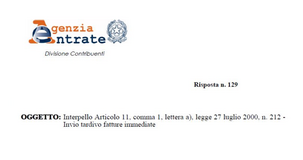 Invio tardivo fatture immediate: nessun differimento automatico per i festivi