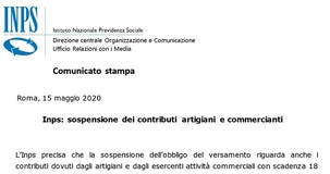 INPS: proroga contributi anche per artigiani e commercianti