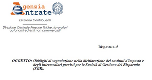 Cessione quote OICR italiani senza SGR: le istruzioni per il modello 770