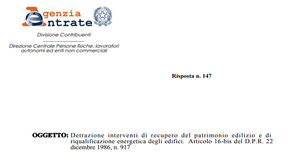 Legge 104, stretta sulle detrazioni per le ristrutturazioni: i chiarimenti delle Entrate