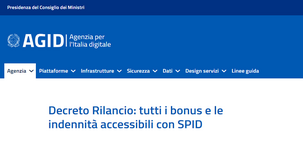 Dal bonus 600 euro al REM, per fare domanda basta lo SPID