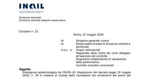 Sospensione versamenti INAIL, la ripresa con la scadenza del 16 settembre