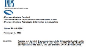 Dichiarazione dei redditi, nuova proroga per i pensionati: scadenza RED 8 giugno 2020