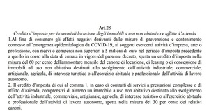 Locazioni commerciali articolo 28 ed attività sportive articolo 216: due fattispecie, due soluzioni