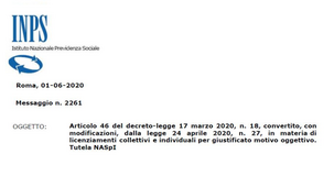 Naspi: sì dell'INPS alla disoccupazione anche dopo licenziamenti sospesi
