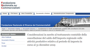 Cancellazione saldo Irap, l'analisi di FNC e CNDCEC sui bilanci 2019 e 2020
