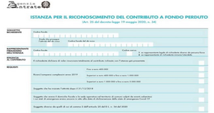 Contributi a fondo perduto: la bozza del modello di domanda