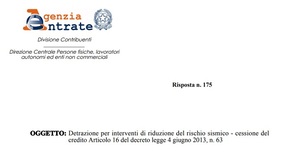 Sismabonus e cessione del credito: in favore di quali soggetti? 