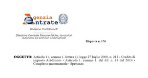 Art bonus: quando è riconosciuto a una fondazione di diritto privato?