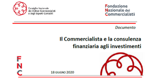 Il commercialista e la consulenza finanziaria: lo studio FNC CNDCEC
