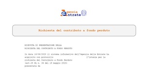 Contributi a fondo perduto: posticipata la disponibilità degli esiti