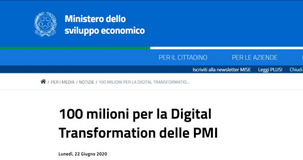 Digital transformation, decreto attuativo MISE: 100 milioni per PMI