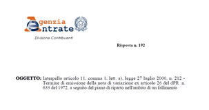Nota di variazione IVA, nuova scadenza DL Cura Italia: 30 giugno