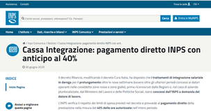 Cassa integrazione, come funziona il saldo in caso di anticipazione INPS