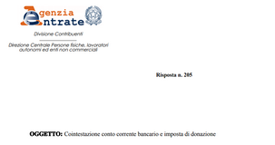 Versamenti sul conto per il figlio, quando non si paga l'imposta di donazione
