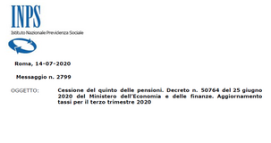 Cessione del quinto, pensioni e stipendi: i tassi fino al 30 settembre