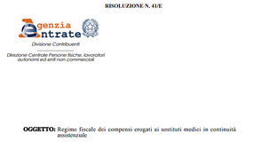 Partita IVA obbligatoria per la guardia medica in sostituzione