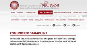 Proroga versamenti, l'INT dopo il no del MEF: aiutare i contribuenti