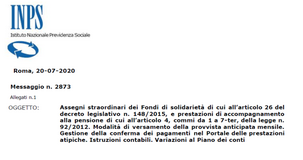 Accompagnamento alla pensione e fondi di solidarietà: le istruzioni INPS