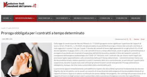 Proroga contratto a tempo determinato: l'obbligo del decreto Rilancio