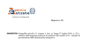 Dichiarazione integrativa, rimborso credito IVA: quali sono le scadenze?