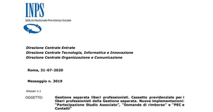 Cassetto previdenziale INPS, novità per i liberi professionisti iscritti alla gestione separata