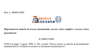 Documenti Agenzia delle Entrate, pubblicato il provvedimento sulle modalità di accesso 