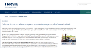Autotrasporto, salute e sicurezza: arriva il protocollo d'intesa INAIL-MIT