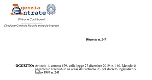 Quali sono i pagamenti tracciabili che danno diritto alle detrazioni fiscali? Lo chiarisce l'AdE