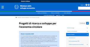 Ricerca e sviluppo, bando MISE economia circolare: rinviato l'avvio delle domande